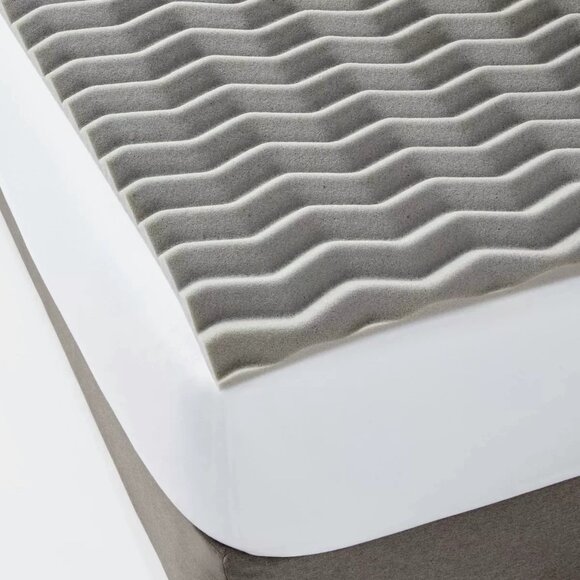 Twin 1.5" Reversible Memory Foam Mattress Topper - Picture 1 of 3